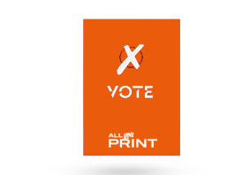 Wahlplakate aus Hohlkammerplatten