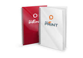 Magazine mit Wire-O-Bindung (Veredelung)