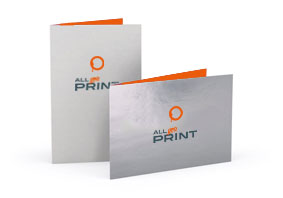 Klappvisitenkarten aus Spezialmaterial