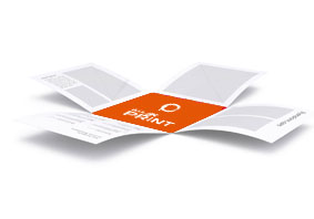 Falzflyer/Faltblätter, Quadratfalz